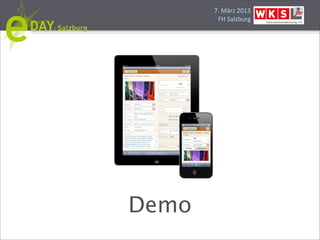 7.#März#2013
        FH#Salzburg




Demo
 