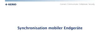 Synchronisation mobiler Endgeräte

 