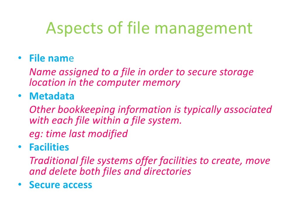 File Management
