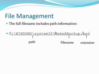 File management | PPTX