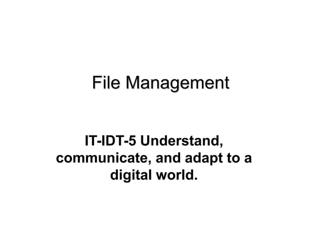 file management.ppt