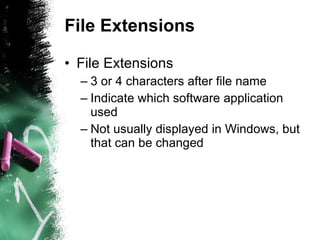 Software Application File Extensions File Management | PPT