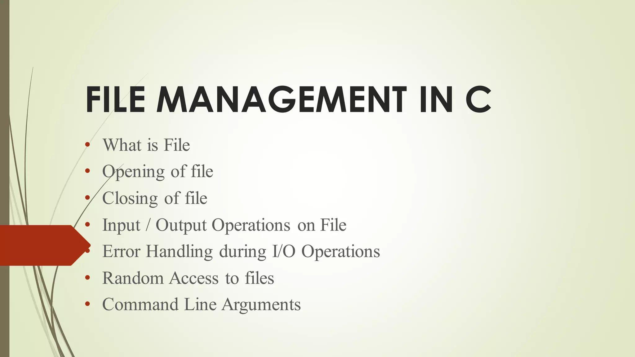 File management in c pdf