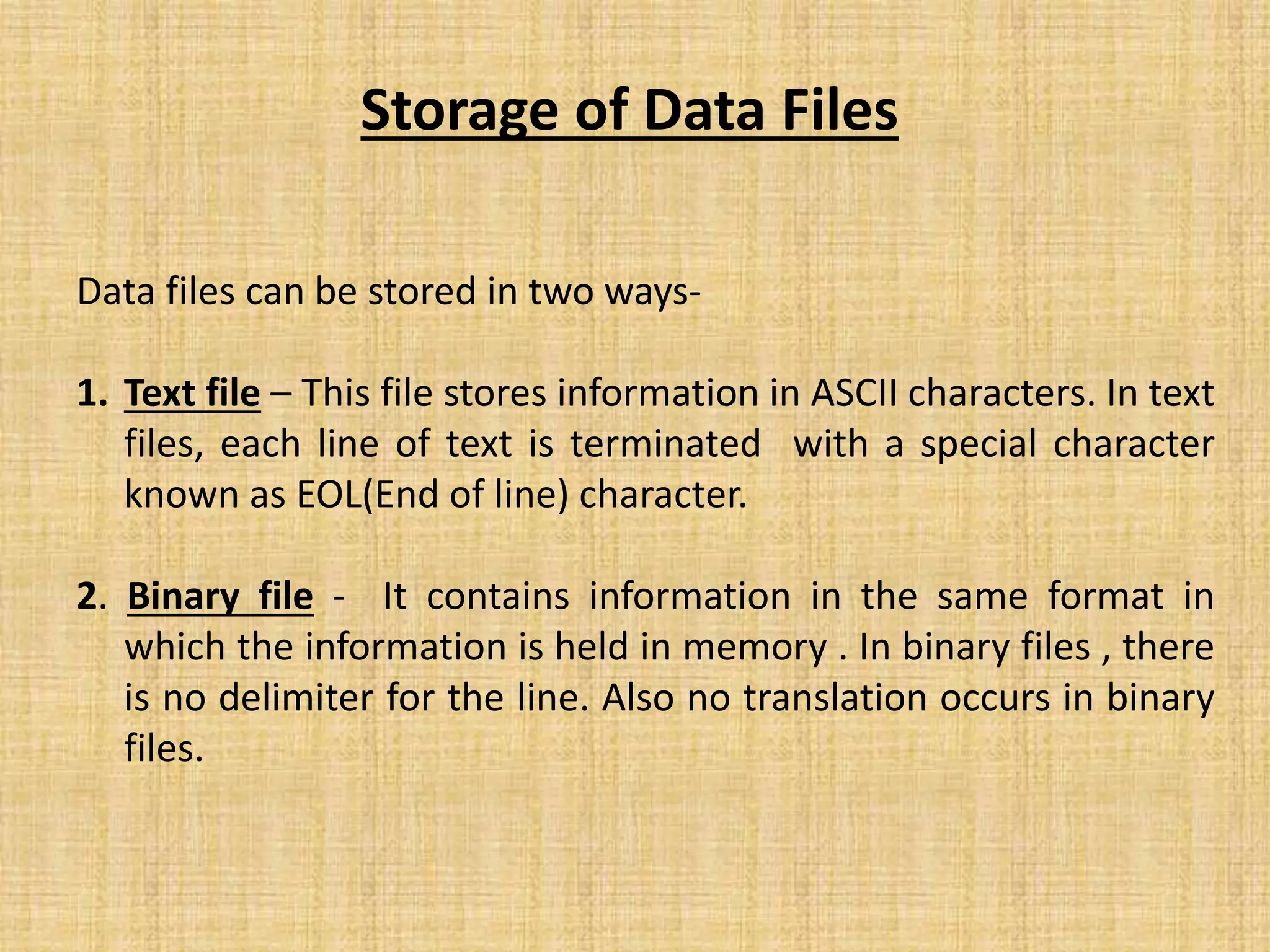 File management in C++ | PPTX