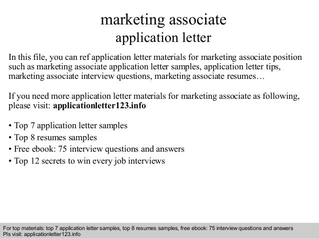 marketing associate resumes