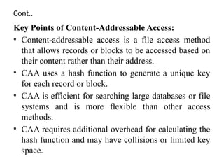 Comprehensive Overview of File Management and Access Methods in ...