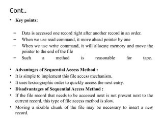 Comprehensive Overview of File Management and Access Methods in ...