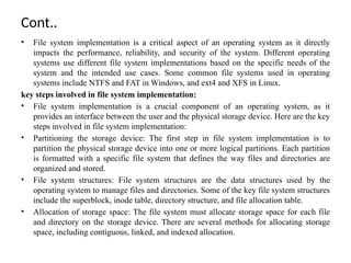 Comprehensive Overview of File System Mounting and Implementation in ...