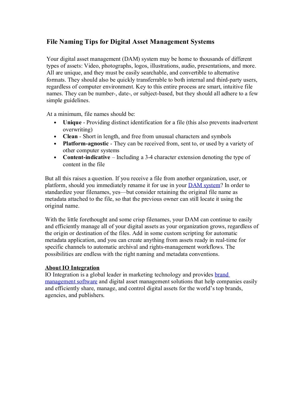 File Naming Tips for Digital Asset Management Systems