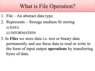 File operations | PDF