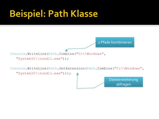 C# Workshop - File Operations