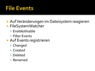 C# Workshop - File Operations