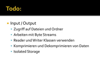 C# Workshop - File Operations