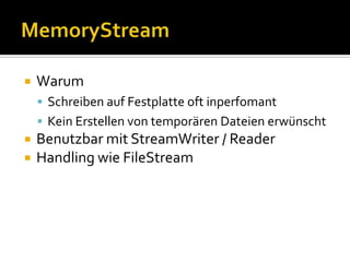 C# Workshop - File Operations