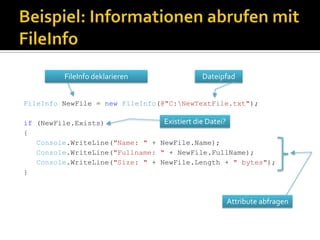 C# Workshop - File Operations