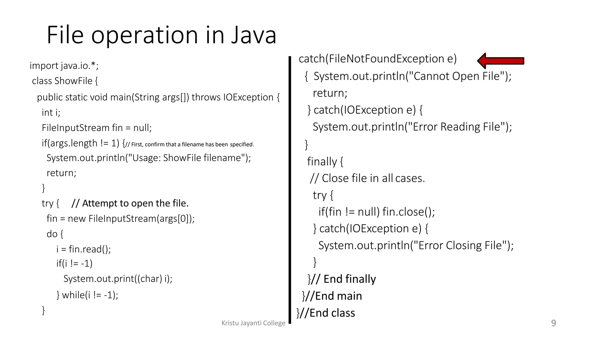 Various types of File Operations in Java | PPTX | Programming Languages ...