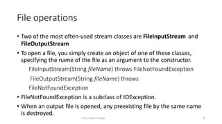 Various types of File Operations in Java | PPTX | Programming Languages ...