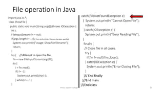 Various types of File Operations in Java | PPTX | Programming Languages ...