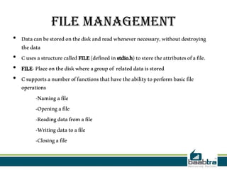 File operations in c | PPTX