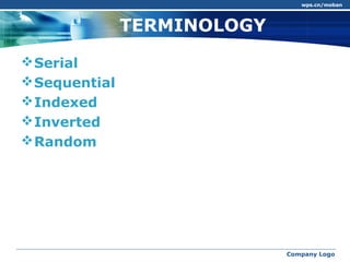 File organisation | PPT
