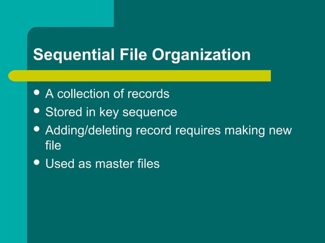 File organization