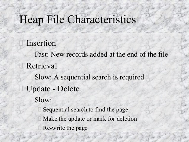 File organization techniques