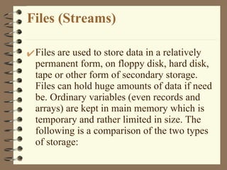 File Handling in C++ | PPT | Data Storage and Warehousing | Computing