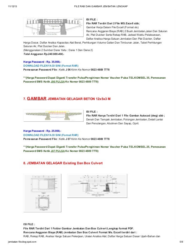 Download Gambar Format Dwg Autocad Jembatan t