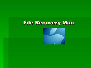 File Recovery Mac 