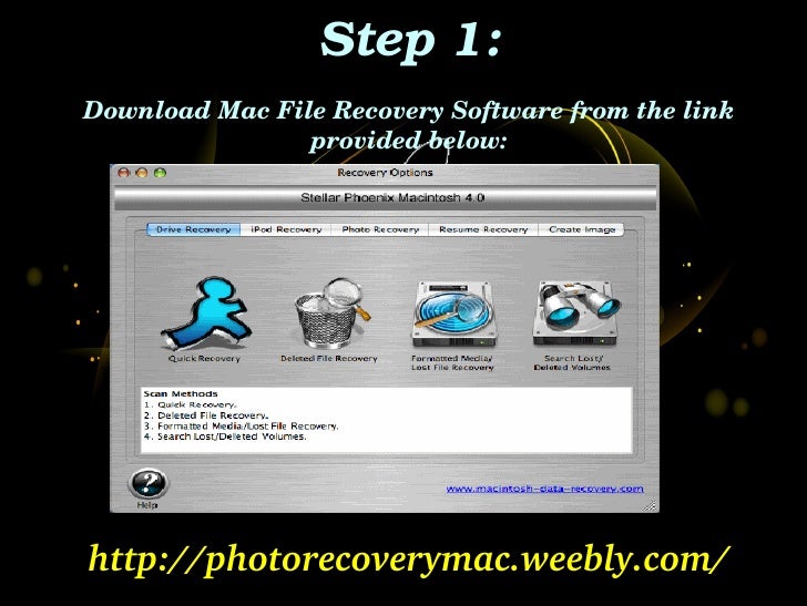 Mac File Recovery To Recover Deleted Files From Mac OS X 