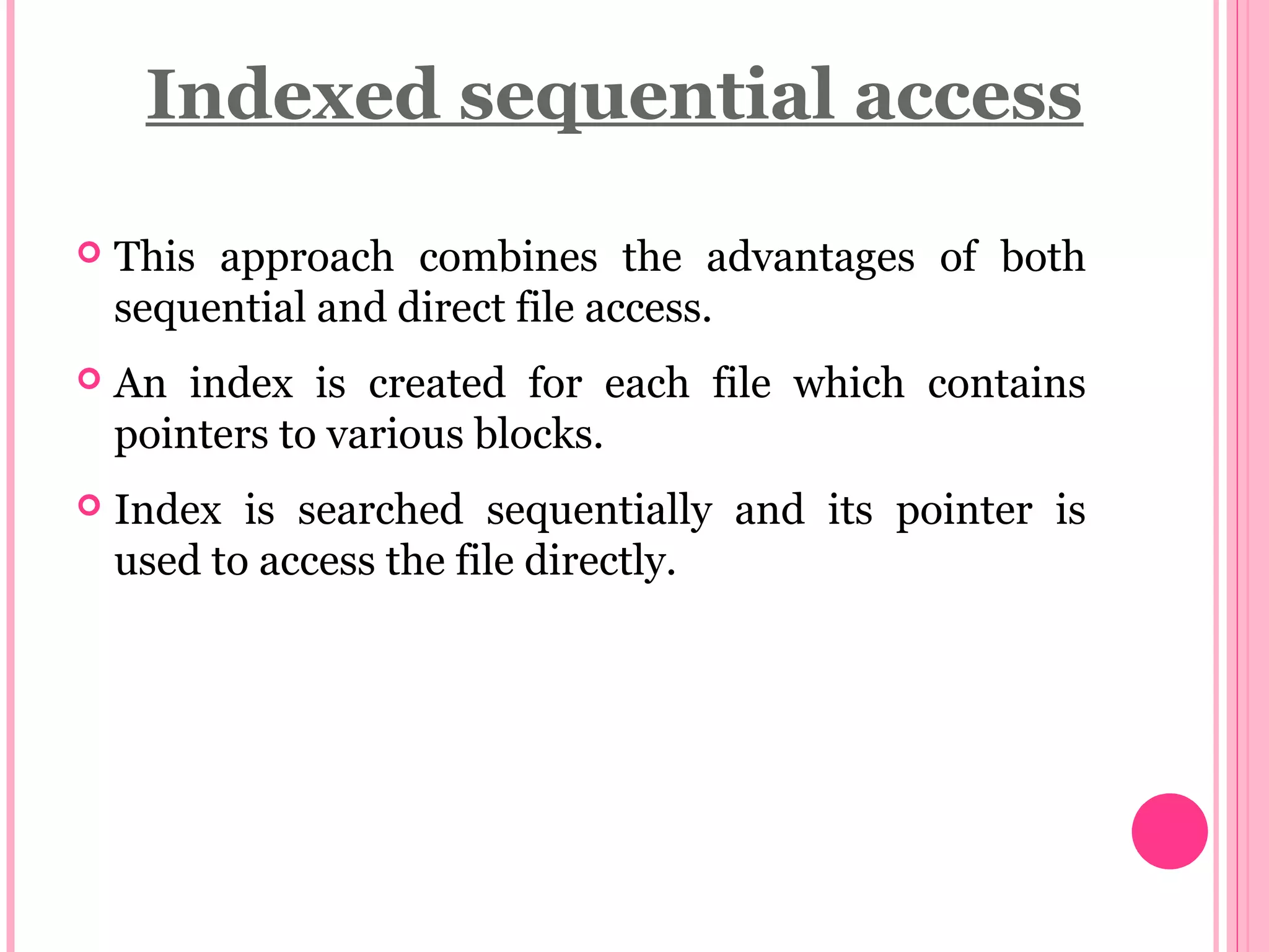 Files | PPT | Operating Systems | Computer Software and Applications
