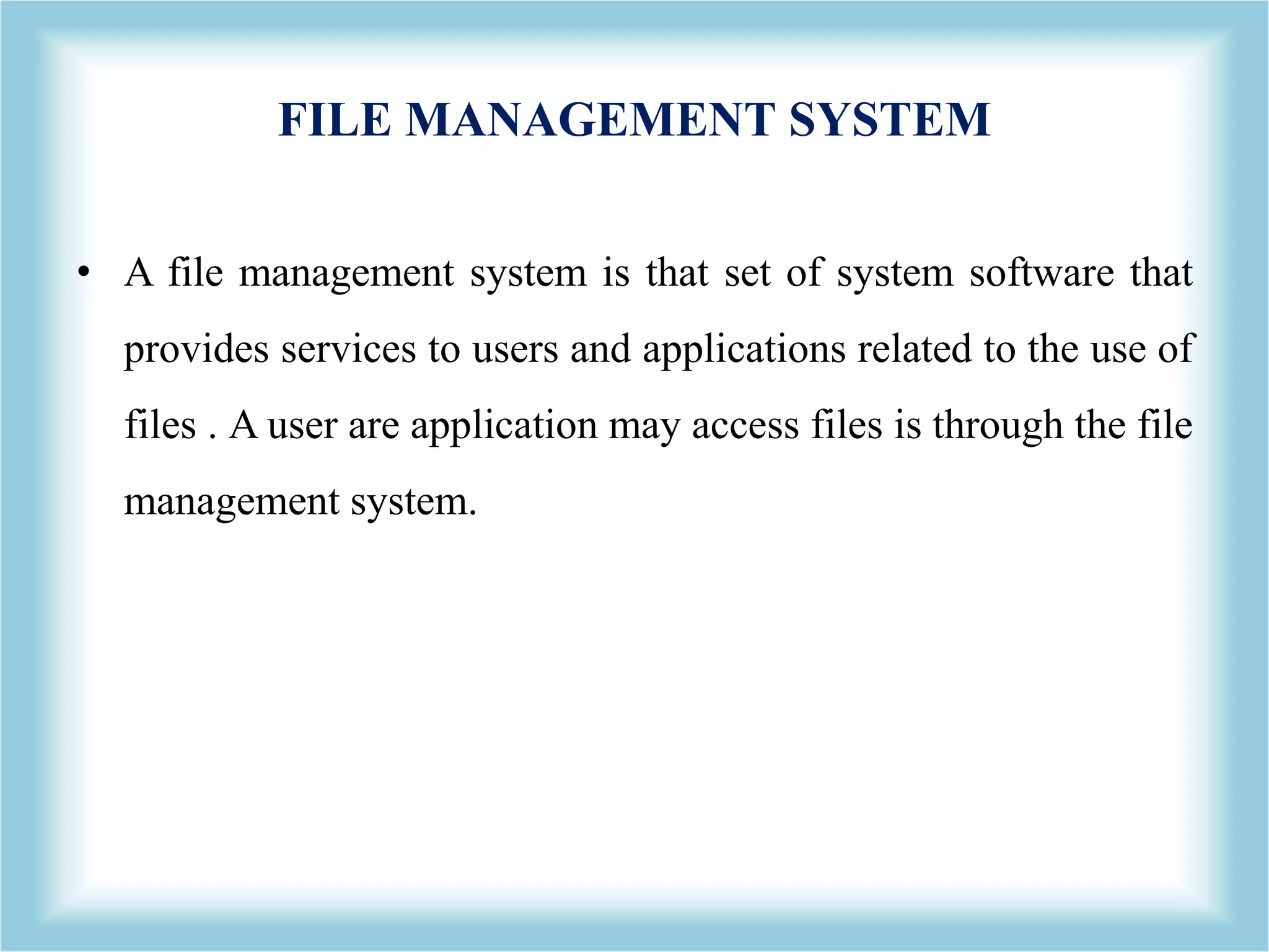 File Management | PPTX
