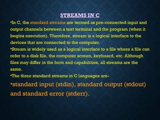 File handling in C is th process in read | PPT