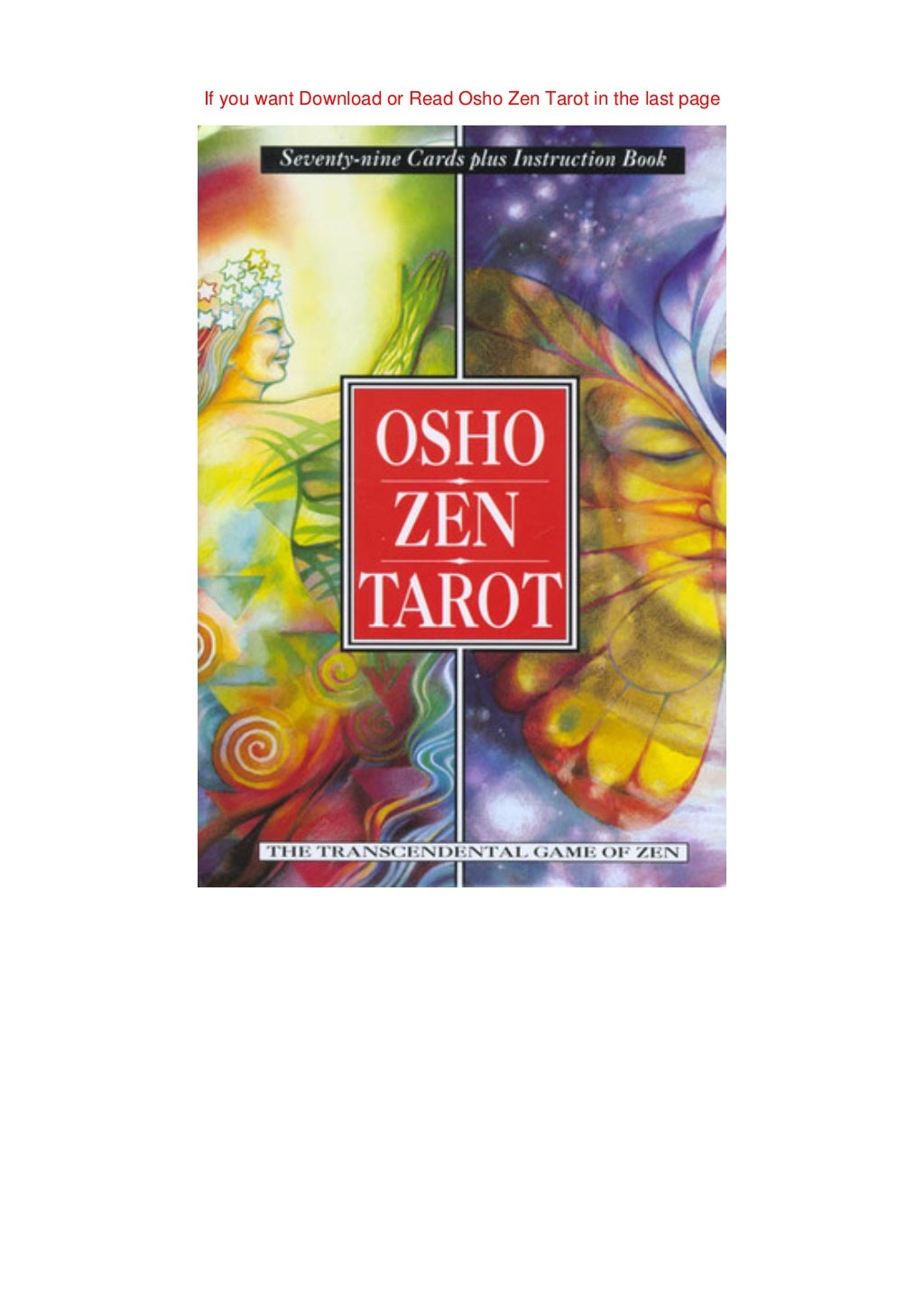 Osho Zen Tarot Online Free