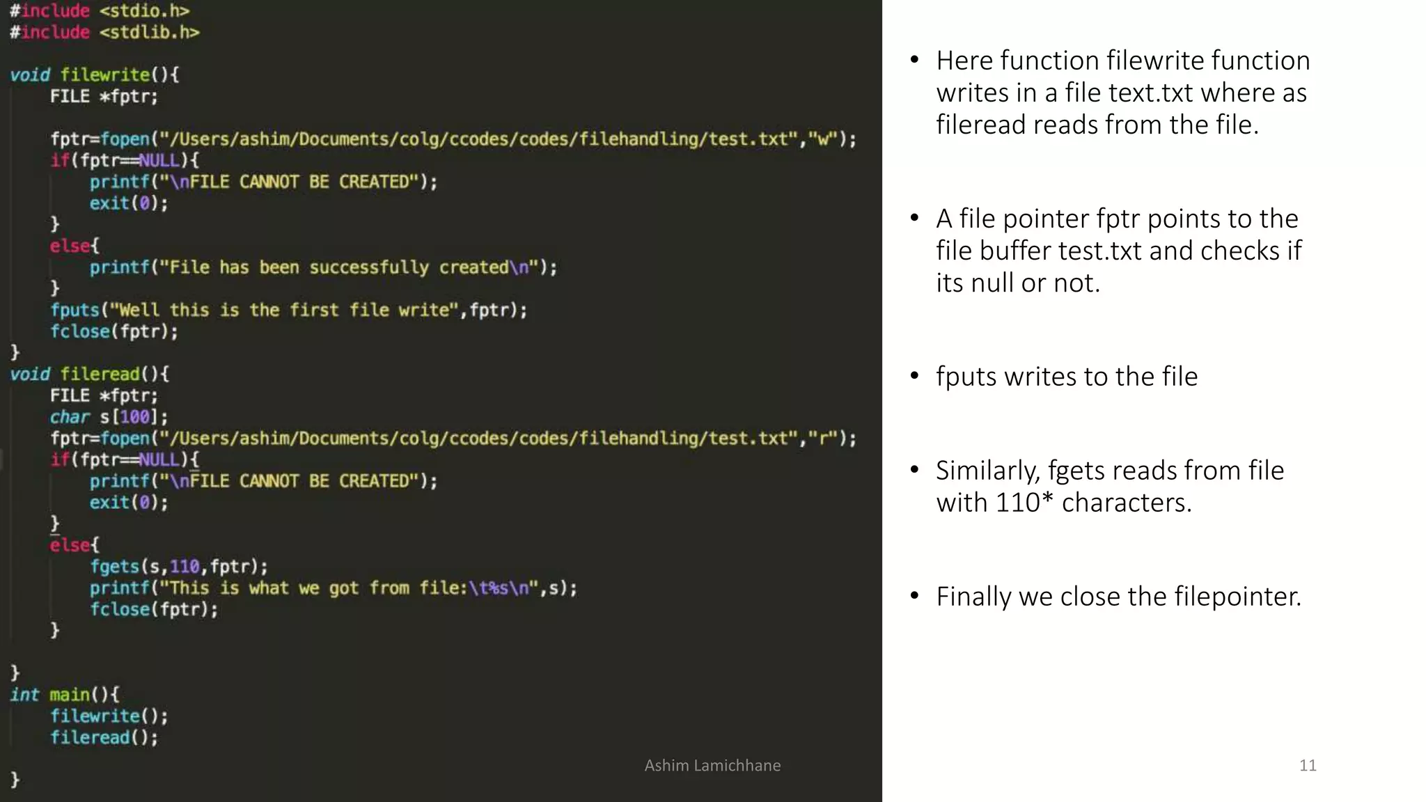 UNIT 10. Files and file handling in C | PPTX