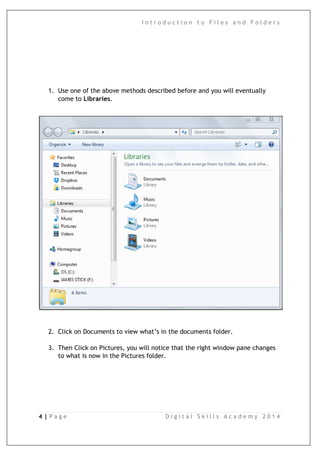 Files And Folders In Computer Notes.pdf Files and folder | PDF