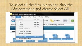 Folder Ict Computer S.4 ICT INTODUCTION TO FILES AND FOLDER.pptx