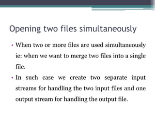 Files and streams | PDF