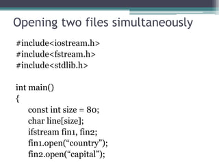 Files and streams | PDF