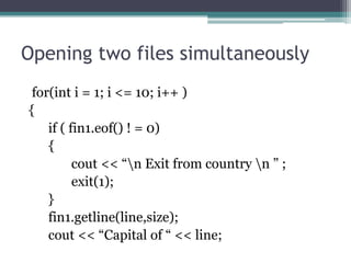 Files and streams | PDF