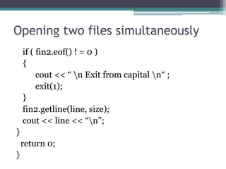 Files and streams | PDF