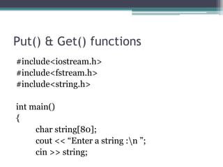 Files and streams | PDF