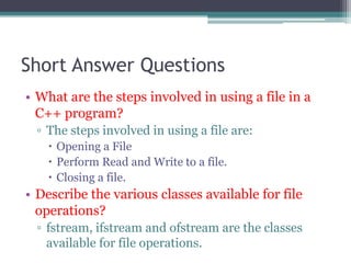 Files and streams | PDF