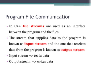 Files and streams | PDF