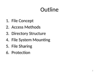 Comprehensive Overview of File System Interfaces in Operating Systems | PPT