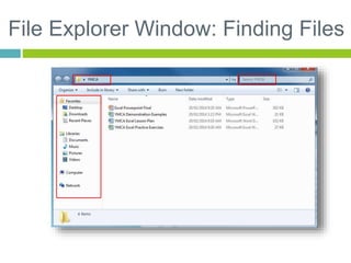 Working With Files Working with files and folders 2016 | PPTX