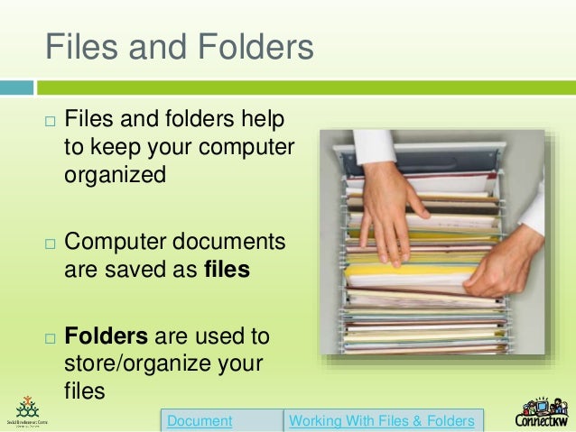Working with files and folders 2016