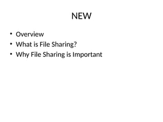 File Sharing Windows 11 File Sharing Windows 11 | PPTX