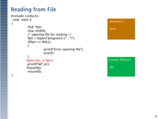 Files in c | PPT