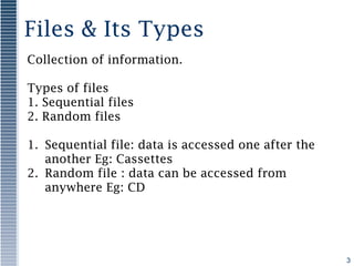 Files in c | PPT
